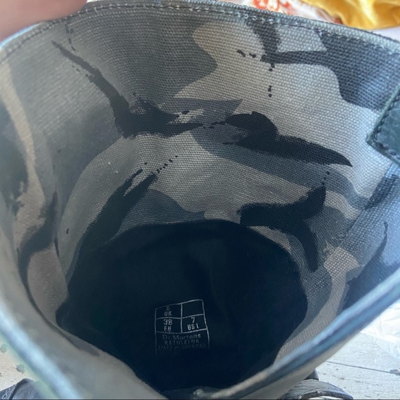 SOLD Doc Martens Kathleena Cap Toe Combat Moto Boots - Picture 10 of 10